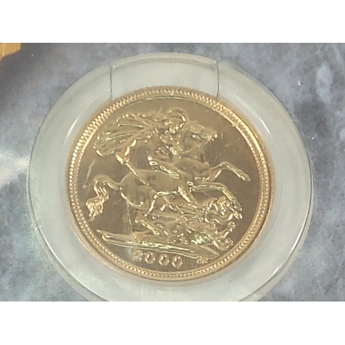 227 - Year 2000 proof half sovereign