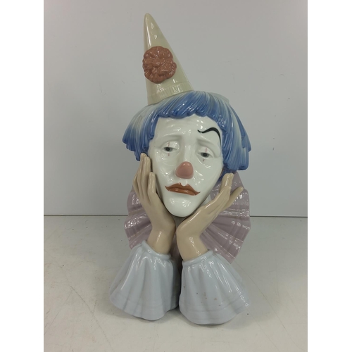 248 - Lladro sad Jester Clown G-12J