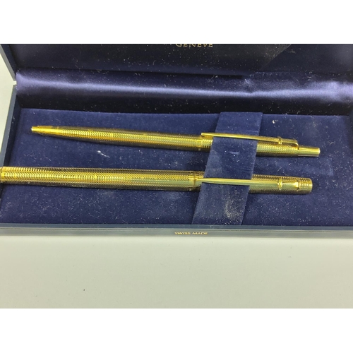 269 - Cased pen set, coins etc