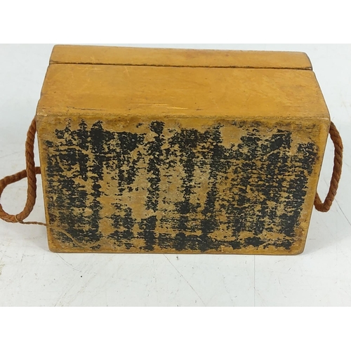 297 - Mauchlin ware box (with receipt) and a crib board