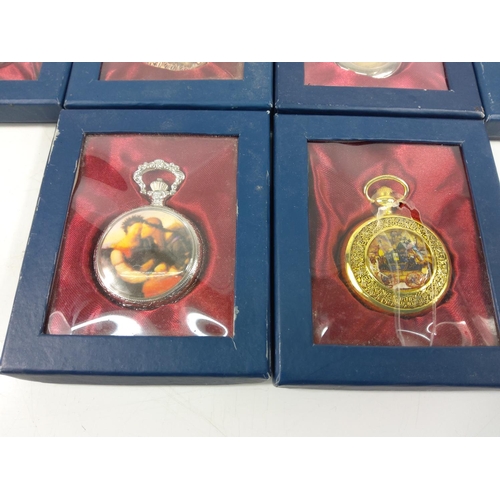 304 - 14 boxed collectable pocket watches