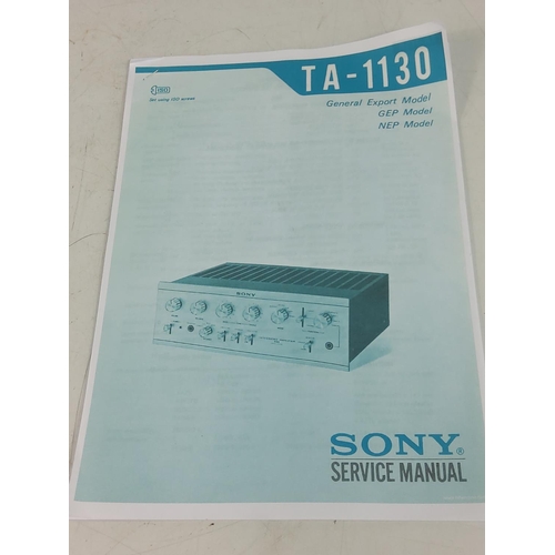 24 - Sony 1130 integrated amplifier