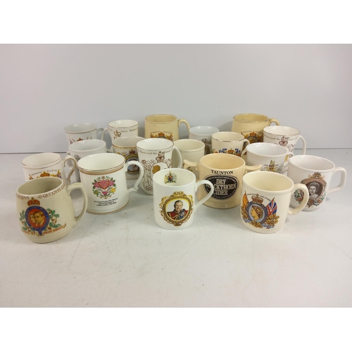 31 - 3 boxes of china & teaware, including Royal Doulton 'Autumn's Glory' and Crown Staffordshire, commem... 