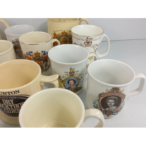 31 - 3 boxes of china & teaware, including Royal Doulton 'Autumn's Glory' and Crown Staffordshire, commem... 