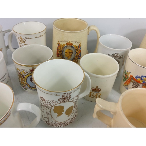 31 - 3 boxes of china & teaware, including Royal Doulton 'Autumn's Glory' and Crown Staffordshire, commem... 