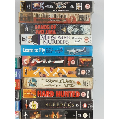 39 - Box of VHS Cassettes and a box of DVD's