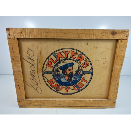 45 - Players Navy Cut box, 50 x 39 x 39cms