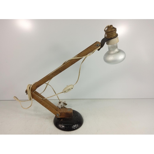 46 - Reading lamp and selection of various books