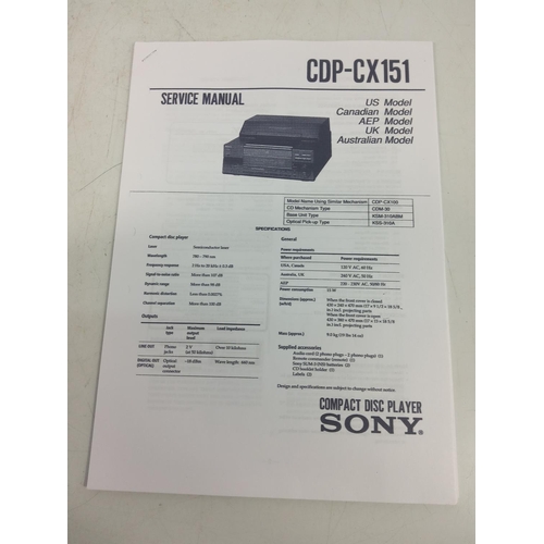 52 - Sony CDP-CX151 compact disc player