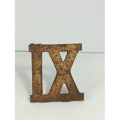 59 - Cast metal Roman numeral markers