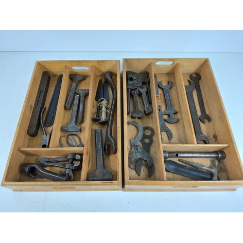 61 - Vintage spanners etc