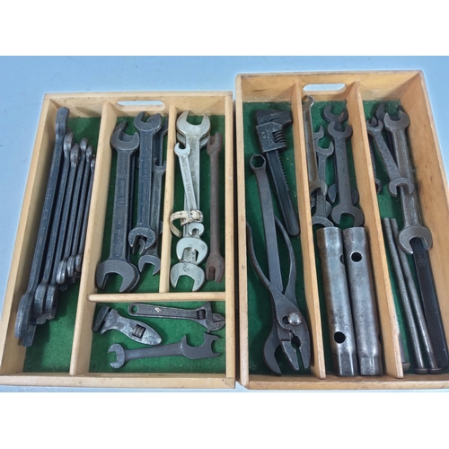 62 - Vintage spanners etc