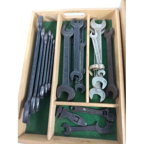 62 - Vintage spanners etc