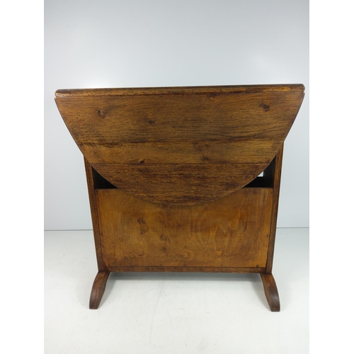 30 - Oak drop leaf table