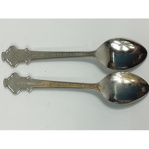 300 - 3 spoons marked HMS Trafalgar, 2 Rolex spoons and a qty of cutlery