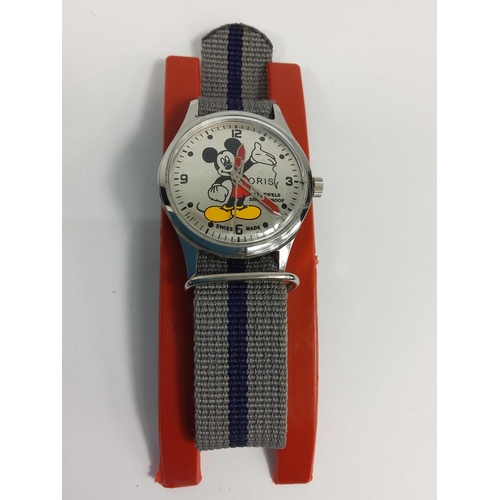 242 - Vintage Mickey Mouse wrist watch, manual wind (no particular brand)