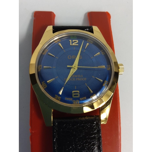 243 - Vintage gold tone, 17 jewel movement wrist watch (no particular brand)