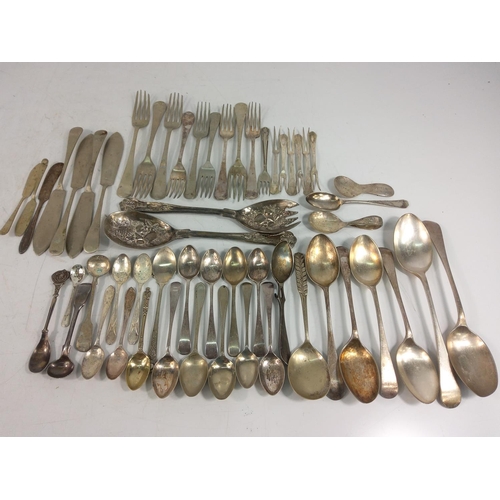 302 - Qty of various cutlery, including Sterling silver