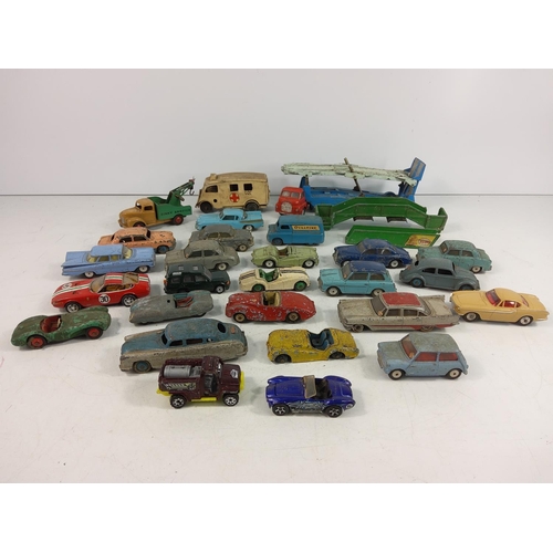 186 - Selection of vintage model vehicles, mainly Dinky