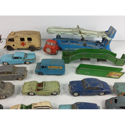 186 - Selection of vintage model vehicles, mainly Dinky