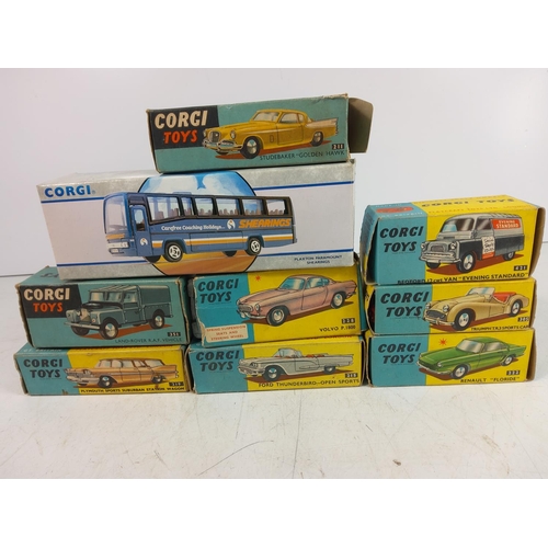 187 - Vintage boxed Corgi models and one box