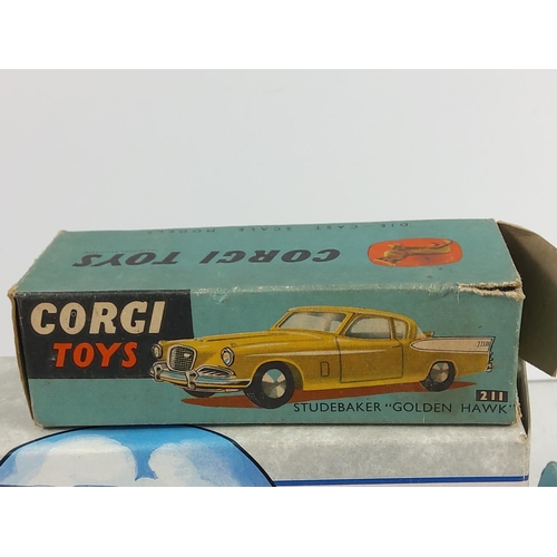 187 - Vintage boxed Corgi models and one box