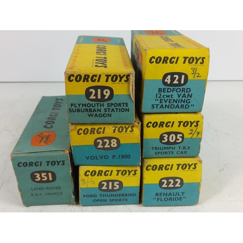 187 - Vintage boxed Corgi models and one box