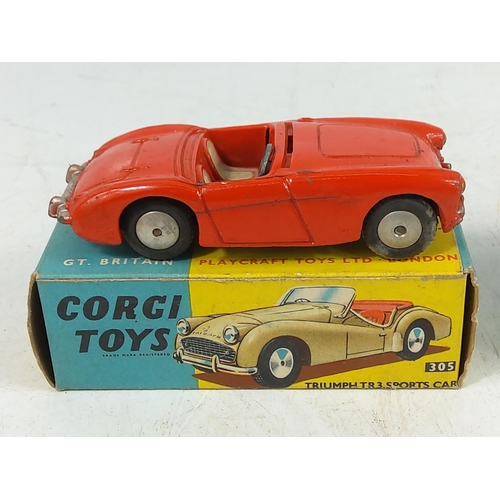 187 - Vintage boxed Corgi models and one box