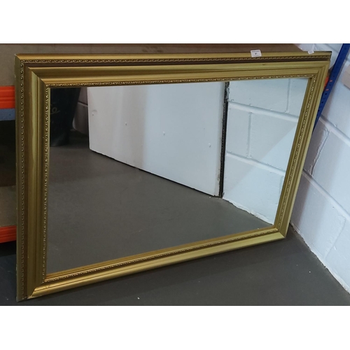 81 - Large gilt framed mirror, 106 x 78cms