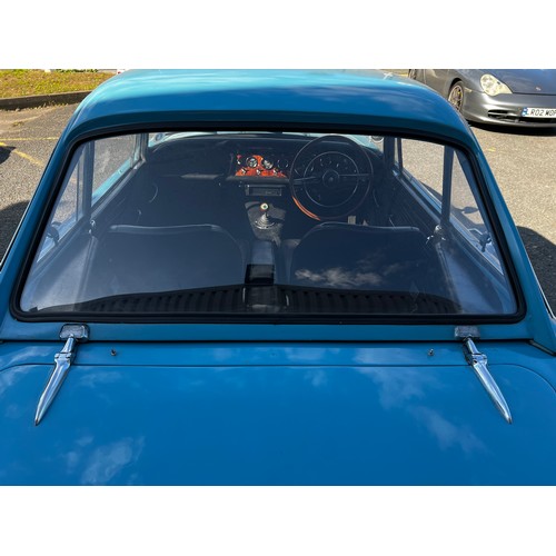 11 - Blue Sunbeam Alpine registration MWF40F, this beautiful little car has a 1725cc Petrol engine hiding... 