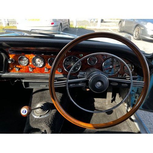 11 - Blue Sunbeam Alpine registration MWF40F, this beautiful little car has a 1725cc Petrol engine hiding... 