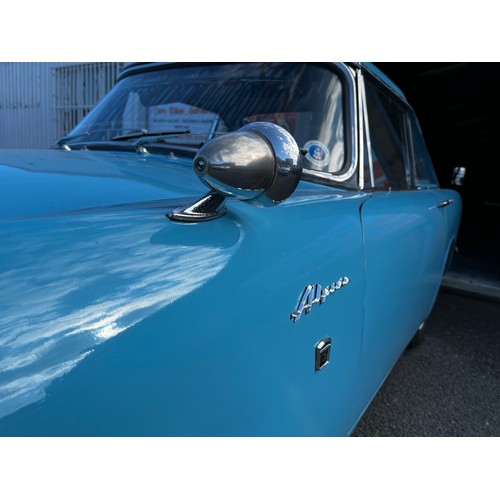 11 - Blue Sunbeam Alpine registration MWF40F, this beautiful little car has a 1725cc Petrol engine hiding... 