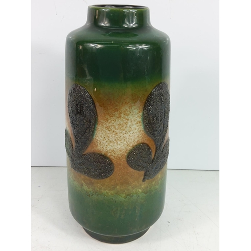 73 - 1960's East German Fat Lava vase by Veb Haldensleben, 23cms in height