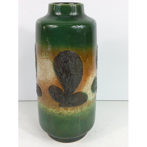 73 - 1960's East German Fat Lava vase by Veb Haldensleben, 23cms in height