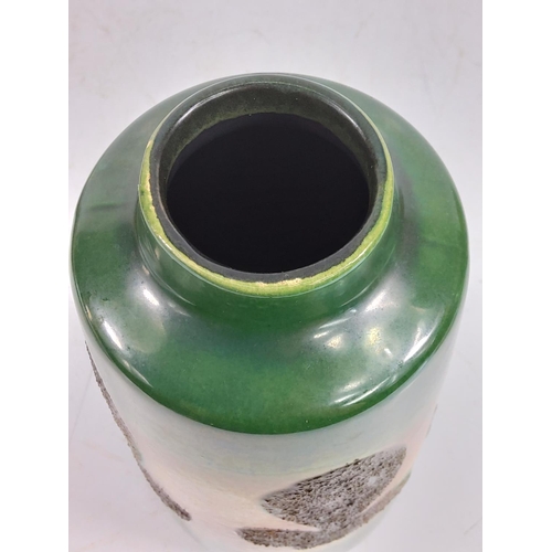 73 - 1960's East German Fat Lava vase by Veb Haldensleben, 23cms in height