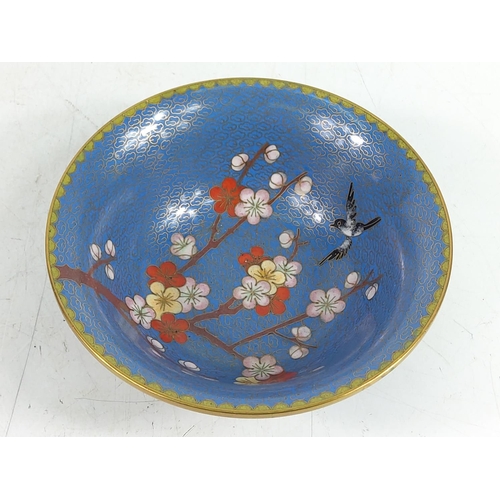 75 - Cloisonne bowl, 16cms in diameter