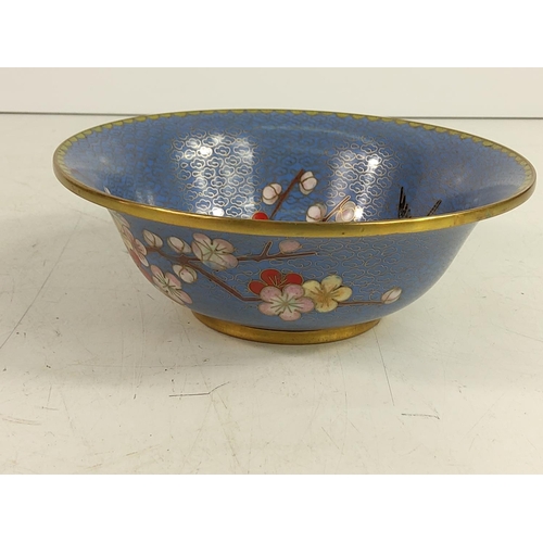 75 - Cloisonne bowl, 16cms in diameter