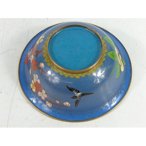 75 - Cloisonne bowl, 16cms in diameter