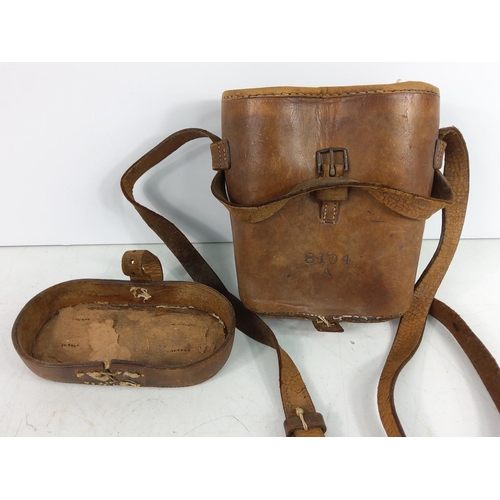 81 - Pair of antique field binoculars by W. Gregory of 51 The Strand with military markings