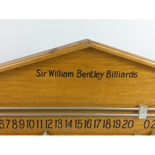 82 - Vintage snooker score board, 56 x 23cms