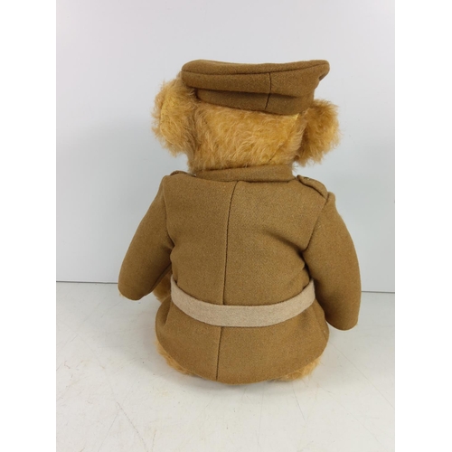 95 - Cased Merrythought WWI Soldier bear