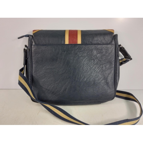 109 - Leather Union Jack satchel