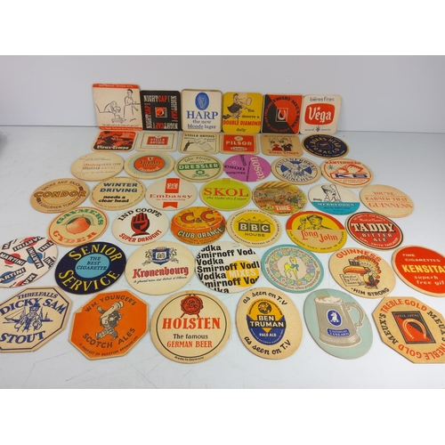 122 - Vintage beer mats, 1959 to 1965