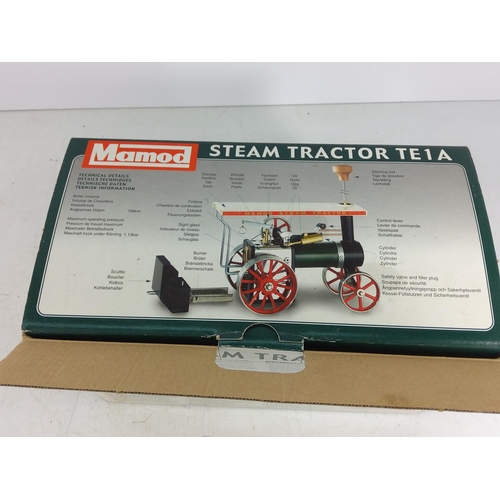 129 - Boxed as new Mamod Steam Traction Engine model TE1A