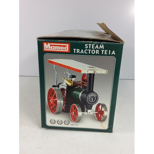 129 - Boxed as new Mamod Steam Traction Engine model TE1A