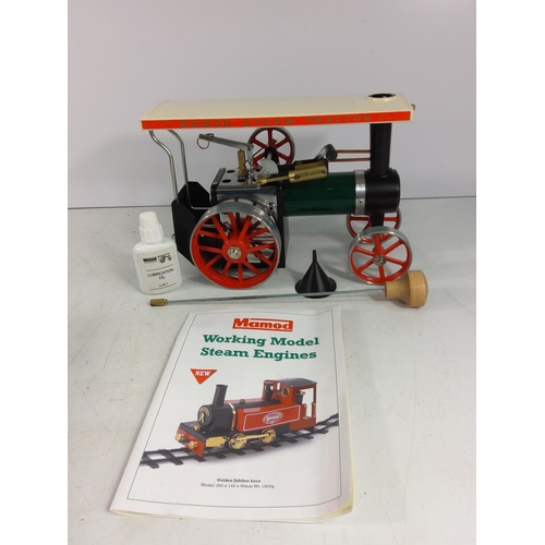 129 - Boxed as new Mamod Steam Traction Engine model TE1A