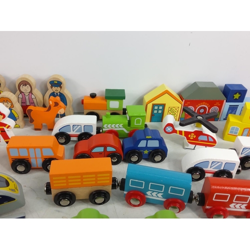 50 - Box of toys and wooden toys