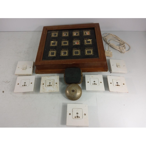 6 - Call bell and electrical items, 37 x 32cms