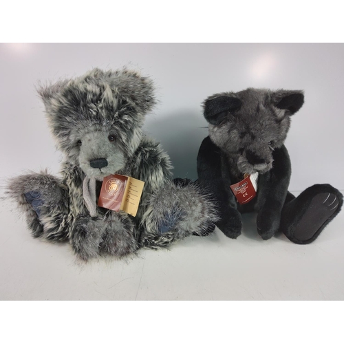 106 - 2 collectable Charlie Bears, Lockie CB161635 & Advent CB161664