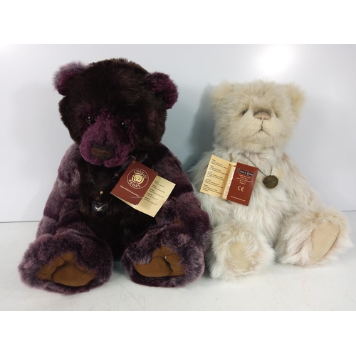 107 - 2 collectable Charlie Bears, Blackbeary CB141437 & Mabel 151536